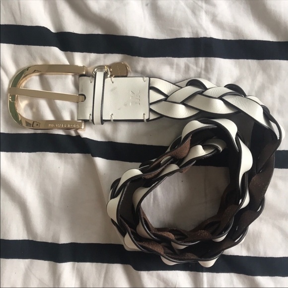 Michael Kors Accessories - Michael Kors White Braided Belt